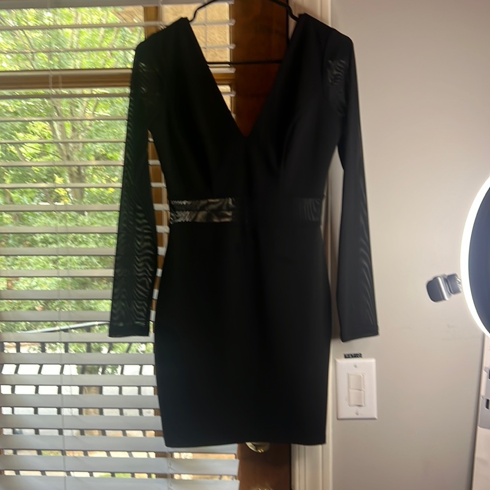 Black mesh long sleeve dress from Windsor, size small!